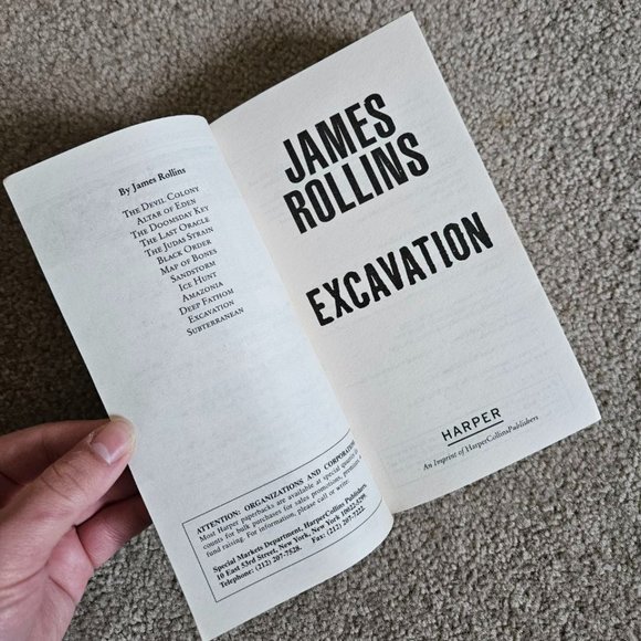 4/$20 Excavation by James Rollins - Mass Market Paperback - Picture 2 of 5